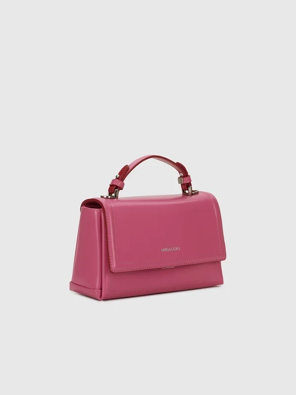 Vintage Chic Textured Baguette Shoulder Bag