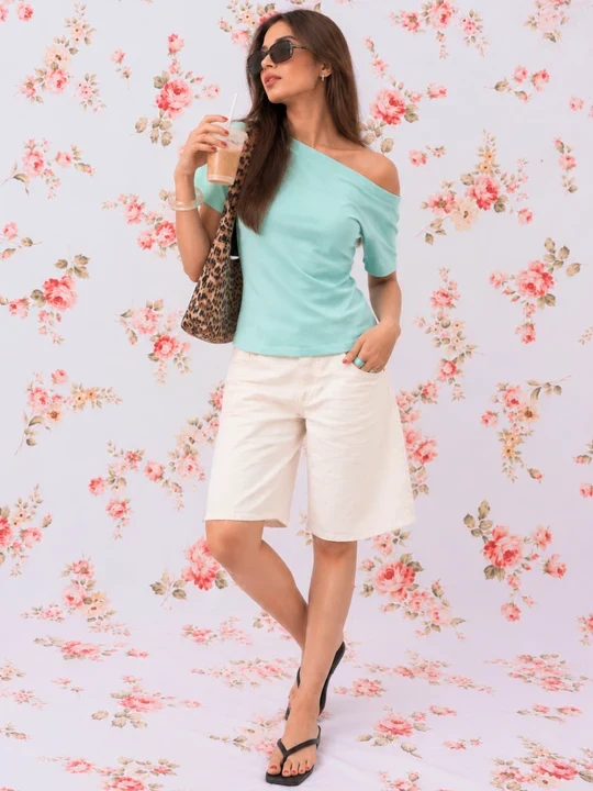 Jhelum Mustard Printed Straight Kurti