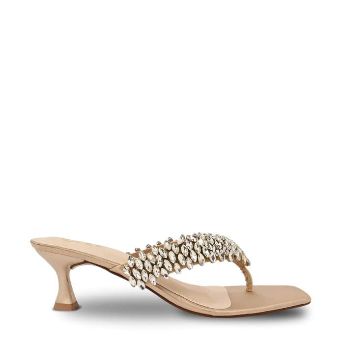 Rose Gold Ankle-Strap Stiletto Heels (Edition 2)
