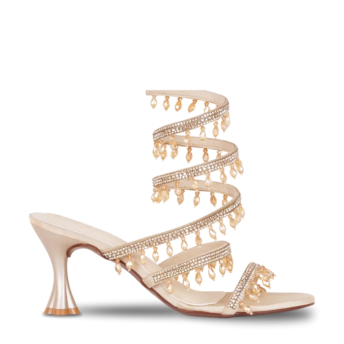 Pointed Woven Mule Flats with Cushioned Sole (Edition 3)